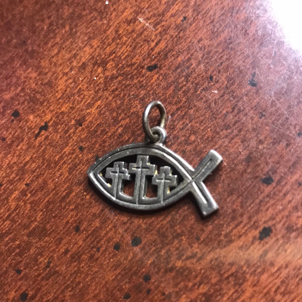 James Avery rare retired sterling silver fish